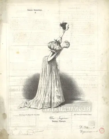 Mlle Brocard, caricature
