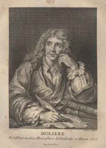 Molière / gravure de Lépicié