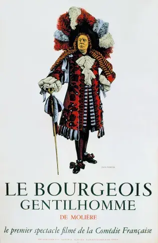 Affiche « Le Bourgeois gentilhomme », 1958
