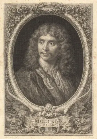 Poquelin de Molière / gravure de Desvacher