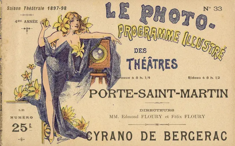 « Cyrano de Bergerac » au Théâtre de la Porte Saint-Martin, 1897, programme illustré