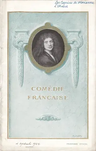 Programme du 4 septembre 1922