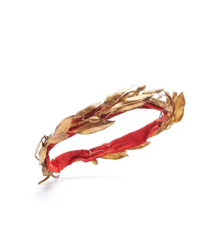 Couronne à motif de feuilles d’olivier de Talma dans le rôle d’Auguste (« Cinna » de Pierre Corneille), [1819]