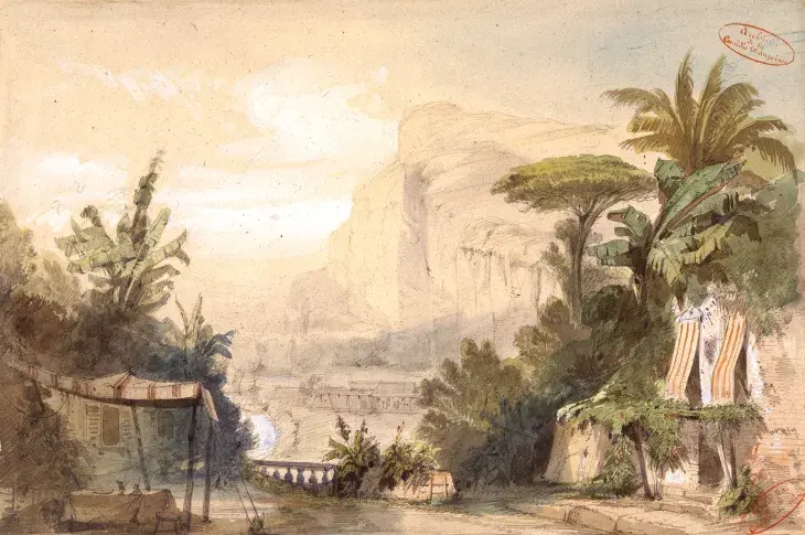 « Eve » de Léon Gozlan : acte II, le jardin d’« Eve » / Philastre et Cambon, 1843