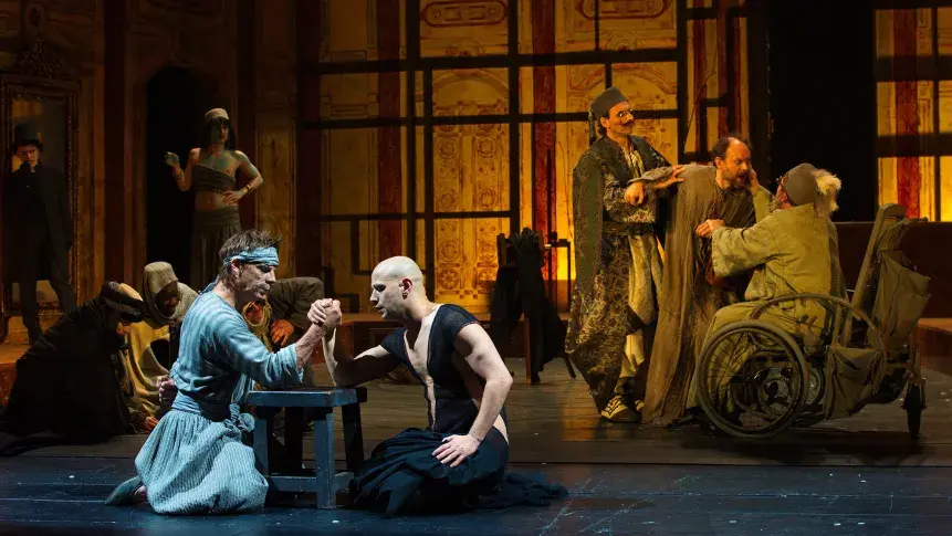 « Rituel pour une métamorphose » de Saadallah Wannous, mise en scène et version scénique de Sulayman Al-Bassam, salle Richelieu, 2013