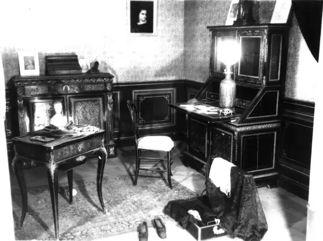 Reconstitution de la loge de Mlle Rachel