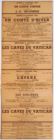 Affiche de janvier 1951