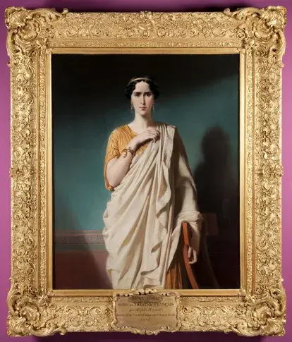 Rachel dans le rôle de Camille (« Horace » de Pierre Corneille), huile sur toile d’Edouard Dubufe, 1850