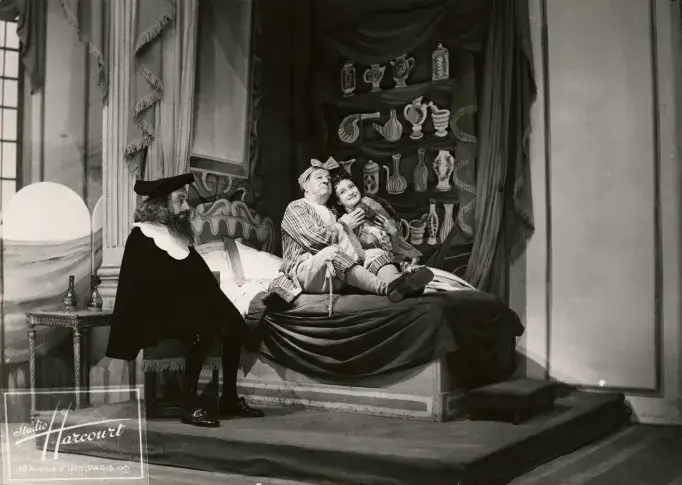 « Le Malade imaginaire » de Molière, mise en scène de Jean Meyer, 1944. Photographie du Studio Harcourt