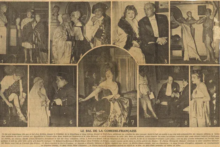 Le Bal de la Comédie-Française, presse 1932