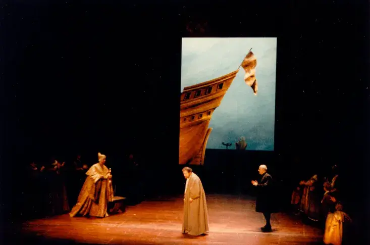 "La Vie de Galilée" de Bertolt Brecht, mise en scène d'Antoine Vitez, 1990