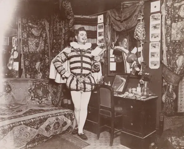 Joseph Davrigny dans sa loge