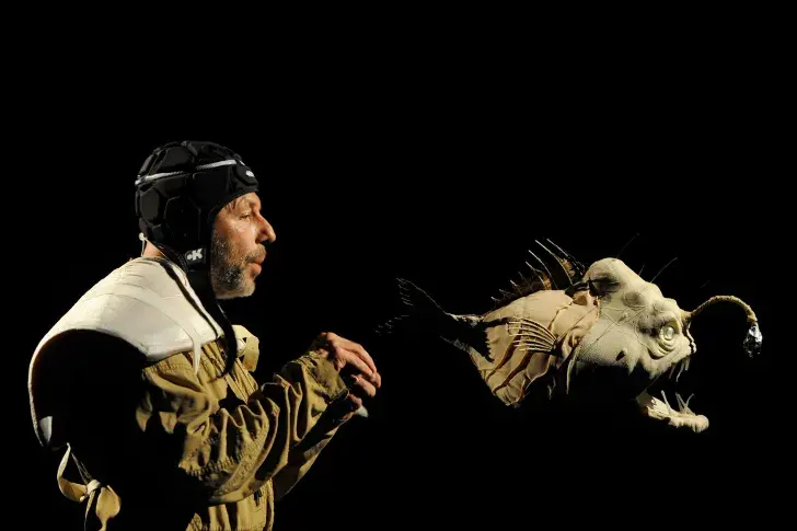 « 20000 lieues sous les mers » d'après Jules Verne,	adaptation et mise en scène de Christian Hecq et Valérie Lesort, Théâtre du Vieux-Colombier, 2015
