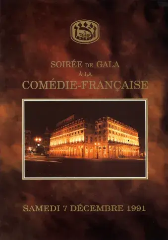 Programme d’une soirée de gala, 7 décembre 1991