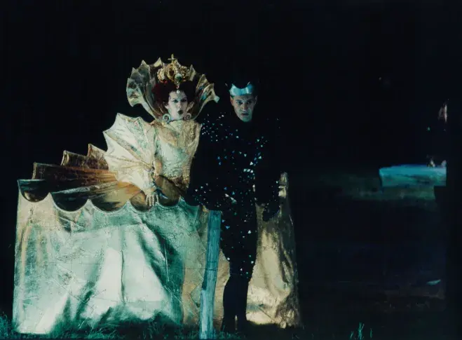 « La Tragédie de Macbeth » de Shakespeare, traduction de Jean-Michel Desprats, mise en scène de Jean-Pierre Vincent, Cour d'honneur du Palais des Papes, 1985